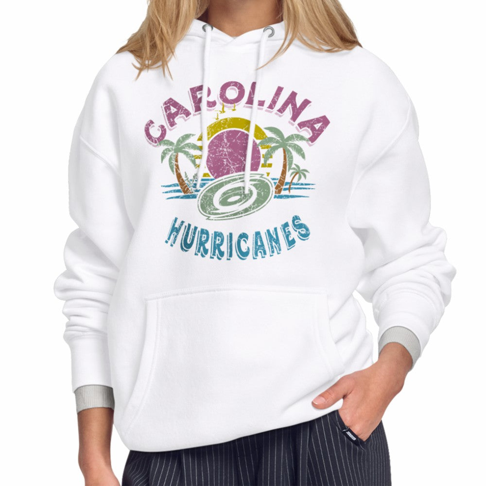 Carolina Hurricanes Starter Women's Tonal Beach Hoodie - White | US 204013688