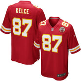 Travis Kelce Kansas City Chiefs Youth Game Jersey - Red Jerseys