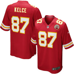 Travis Kelce Kansas City Chiefs Youth Game Jersey - Red Jerseys