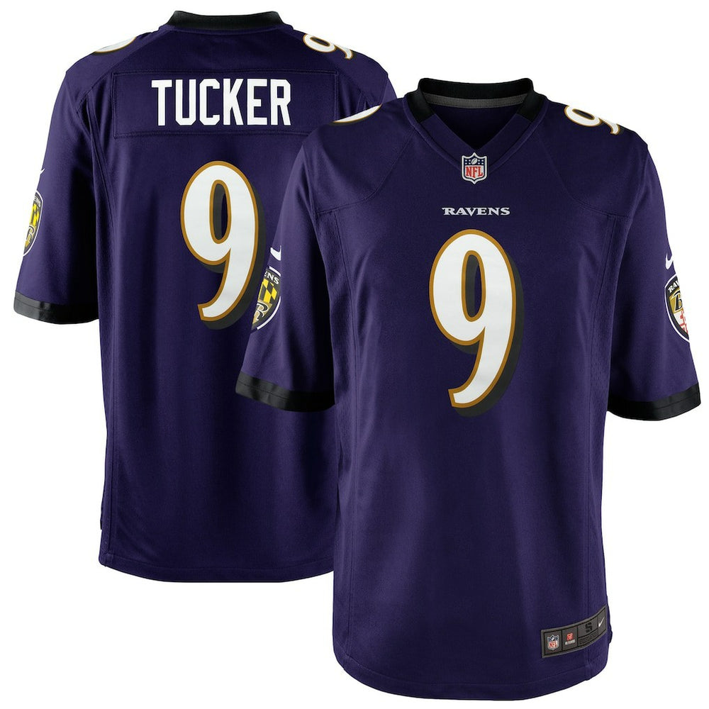 Justin Tucker Baltimore Ravens Youth Game Jersey - Purple Jerseys
