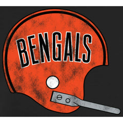 Cincinnati Bengals Throwback Logo Pullover Hoodie - Black Hoodies