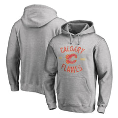 Calgary Flames Heritage Pullover Hoodie - Ash | US 2376404