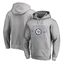 Winnipeg Jets Heritage Pullover Hoodie - Ash | US 2376432