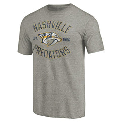 Nashville Predators Heritage Tri-Blend T-Shirt - Ash | US 2376471