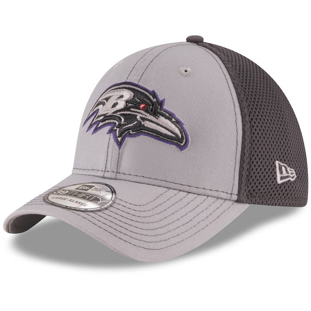 Baltimore Ravens New Era Grayed Out Neo 2 39THIRTY Flex Hat - Gray/Graphite Hats