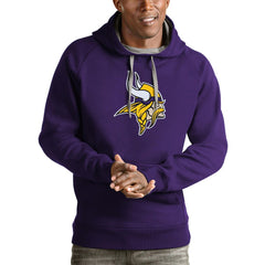 Minnesota Vikings Antigua Victory Pullover Hoodie - Purple Hoodies