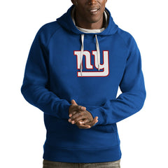 New York Giants Antigua Victory Pullover Hoodie - Royal Hoodies