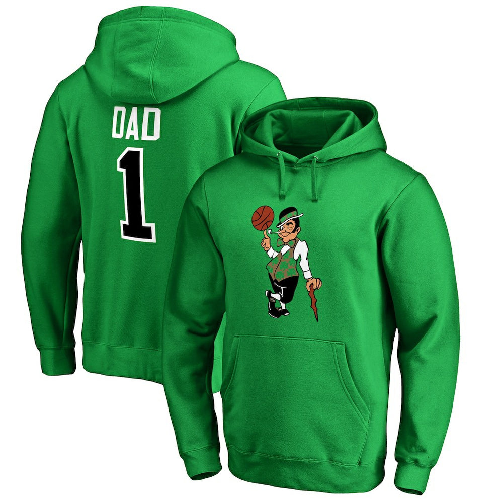 Boston Celtics #1 Dad Pullover Hoodie Kelly Green outlet