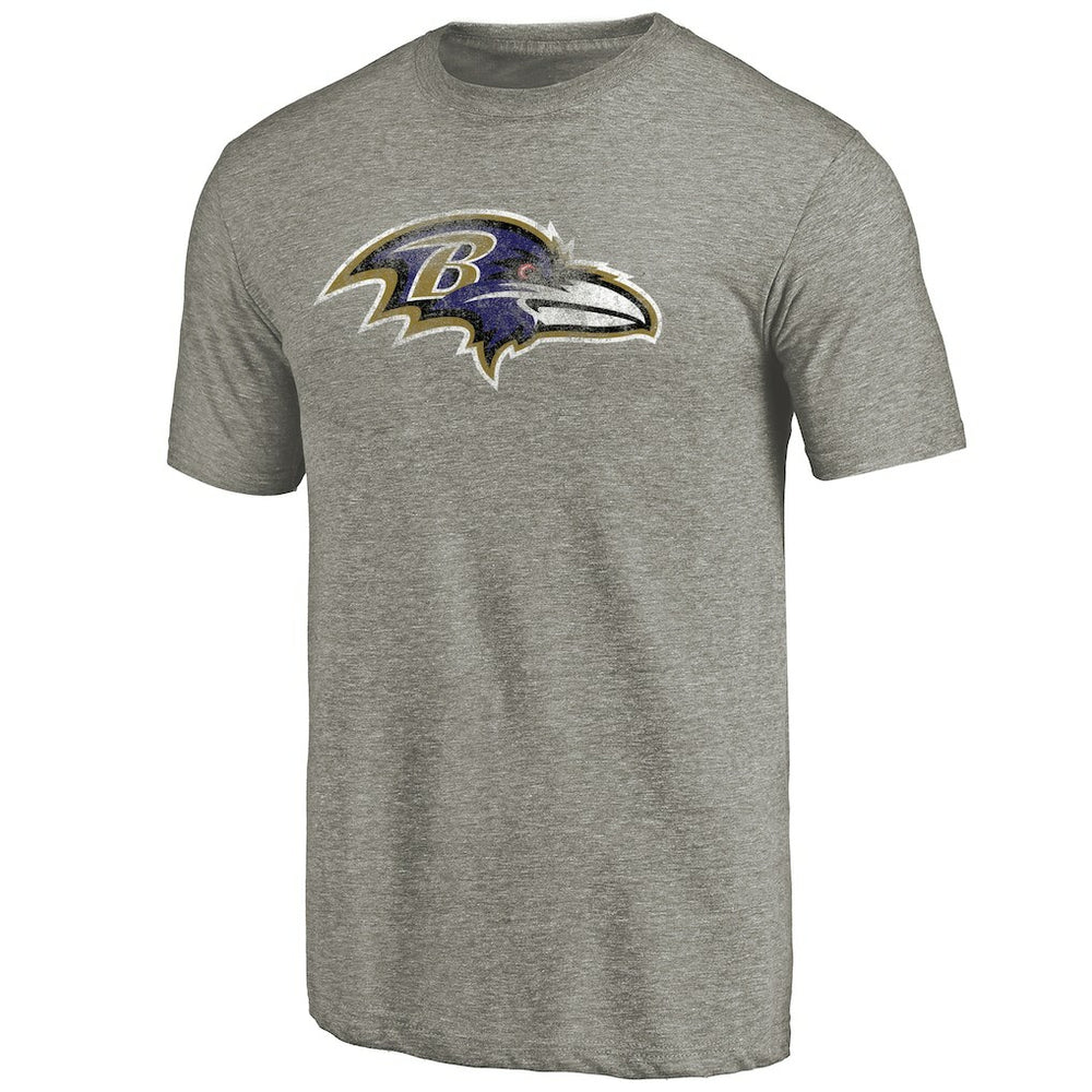 Baltimore Ravens Distressed Team T-Shirt - Ash T-shirts