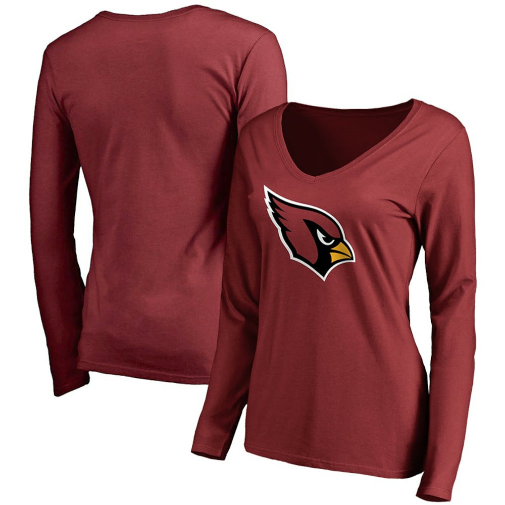 Arizona Cardinals Women's Primary Team Logo Long Sleeve T-Shirt - Cardinal T-shirts