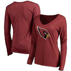Arizona Cardinals Women's Primary Team Logo Long Sleeve T-Shirt - Cardinal T-shirts