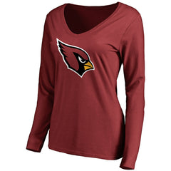 Arizona Cardinals Women's Primary Team Logo Long Sleeve T-Shirt - Cardinal T-shirts