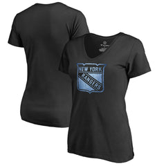 New York Rangers Women's Pond Hockey T-Shirt - Black | US 2490564