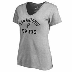 San Antonio Spurs Women's Overtime V-Neck T-Shirt Heather Gray outlet