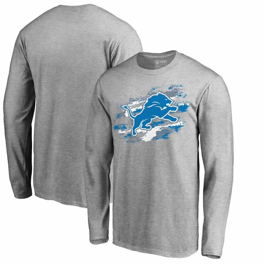 Detroit Lions True Colors Long Sleeve T-Shirt - Ash T-shirts
