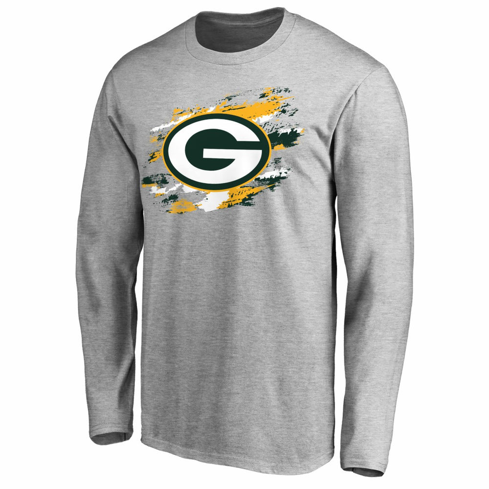 Green Bay Packers True Colors Long Sleeve T-Shirt - Ash T-shirts