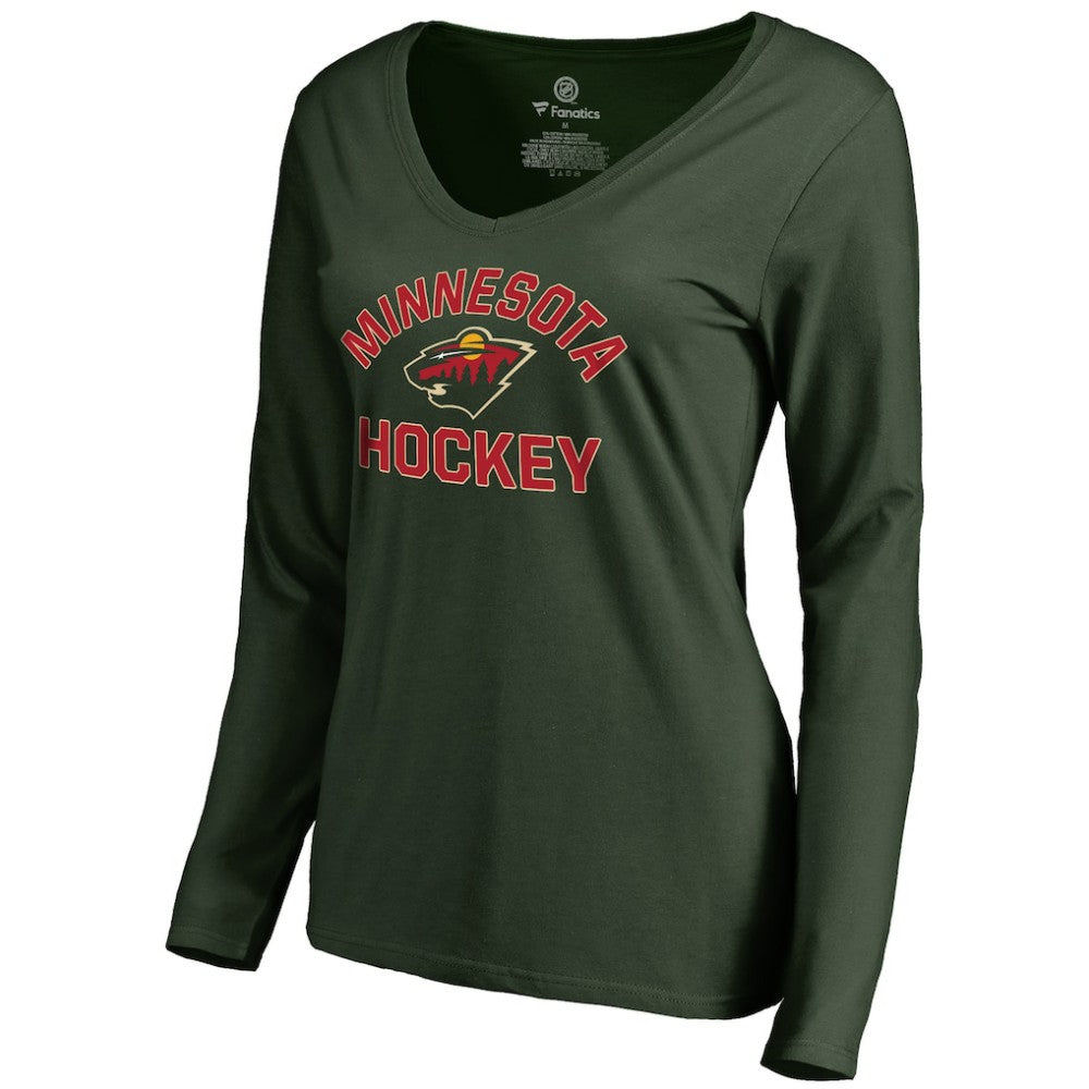 Minnesota Wild Women's Overtime Long Sleeve T-Shirt - Green | US 2516012