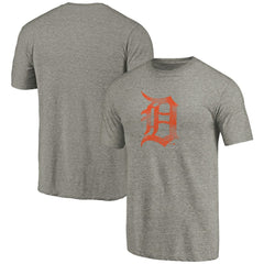 Detroit Tigers Distressed Team Tri-Blend T-Shirt - Ash T-shirts