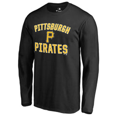 Pittsburgh Pirates Victory Arch Long Sleeve T-Shirt - Black T-shirts
