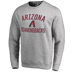 Arizona Diamondbacks Victory Arch Pullover Sweatshirt - Ash Pullover