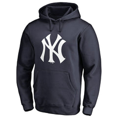 New York Yankees Team Color Primary Logo 2 Pullover Hoodie - Navy Hoodies