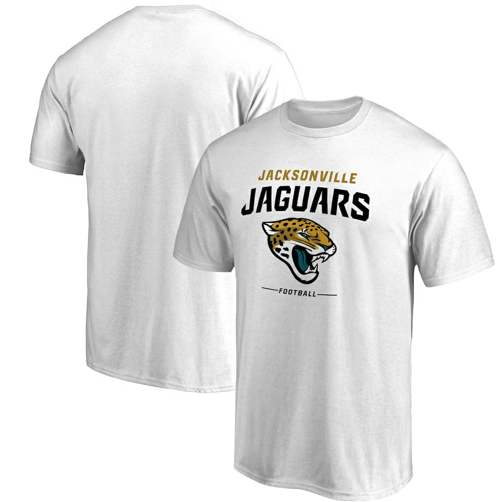 Jacksonville Jaguars Team Lockup T-Shirt - White T-shirts