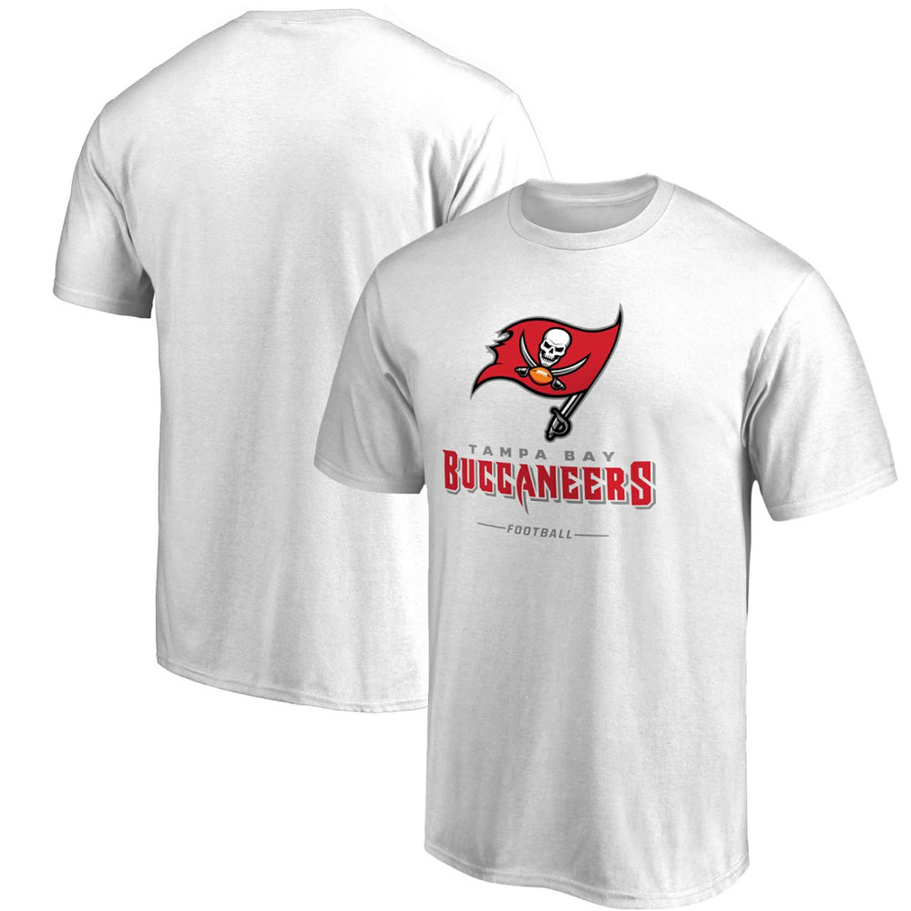Tampa Bay Buccaneers Team Lockup T-Shirt - White T-shirts