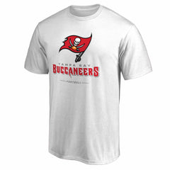 Tampa Bay Buccaneers Team Lockup T-Shirt - White T-shirts