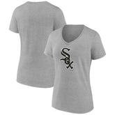 Chicago White Sox Women's Secondary Color Primary Logo T-Shirt - Ash T-shirts