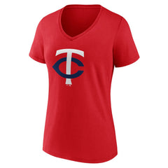 Minnesota Twins Women's Secondary Color Primary Logo T-Shirt - Red T-shirts