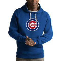 Chicago Cubs Antigua Victory Pullover Hoodie - Royal Hoodies