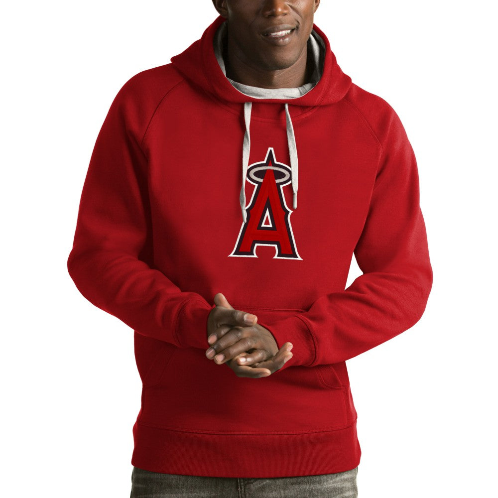 Los Angeles Angels Antigua Victory Pullover Hoodie - Red Hoodies