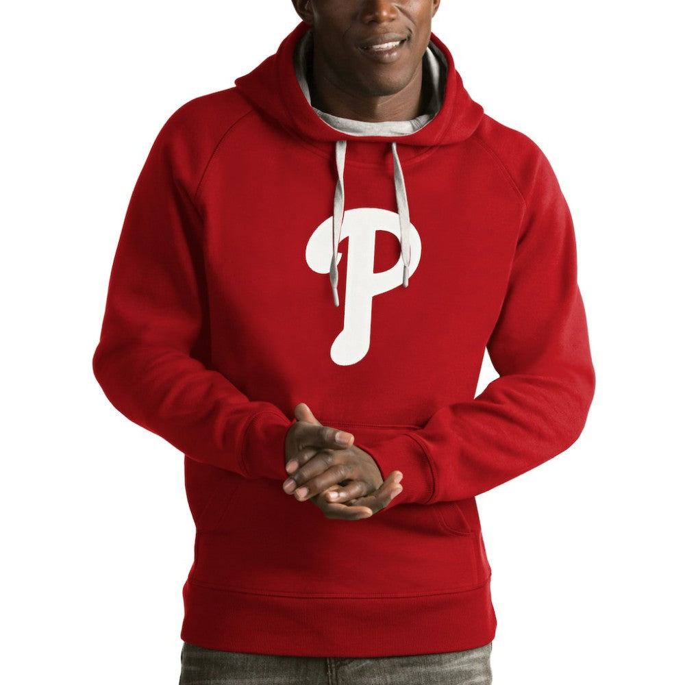 Philadelphia Phillies Antigua Victory Pullover Hoodie - Red Hoodies