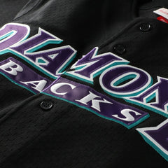 Randy Johnson Arizona Diamondbacks Mitchell & Ness Cooperstown Collection Mesh Batting Practice Button-Up Jersey - Black Jerseys