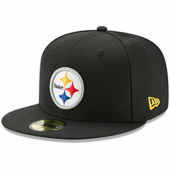 Pittsburgh Steelers New Era Omaha 59FIFTY Fitted Hat - Black Hats