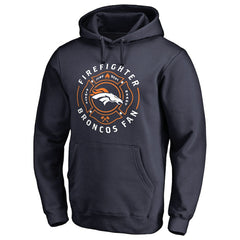 Denver Broncos Firefighter Pullover Hoodie - Navy Hoodies