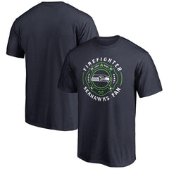 Seattle Seahawks Firefighter T-Shirt - Navy T-shirts