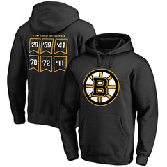 Boston Bruins Raise the Banner Pullover Hoodie - Black | US 2561165