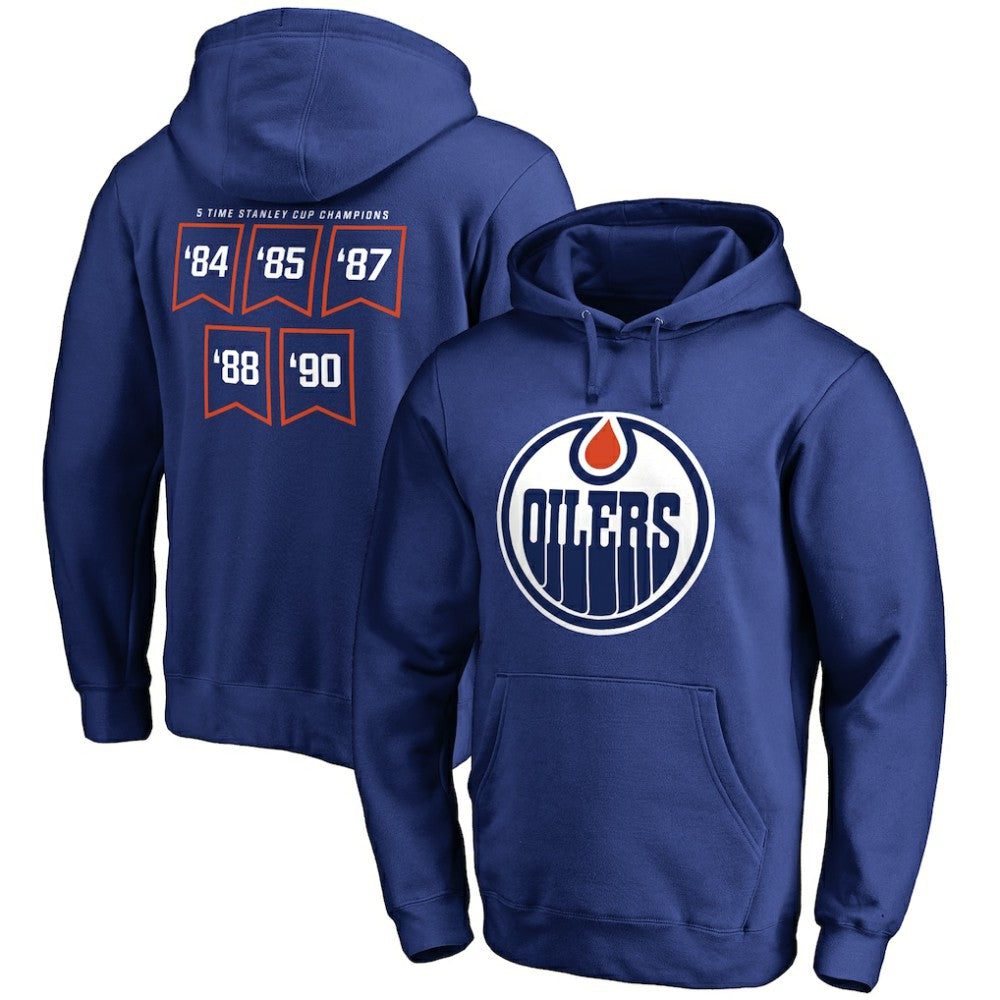 Edmonton Oilers Raise the Banner Pullover Hoodie - Royal | US 2561168