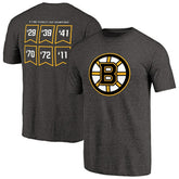 Boston Bruins Raise the Banner Tri-Blend T-Shirt - Heathered Black | US 2561173
