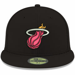 Miami Heat Team Color 59FIFTY Fitted Hat Black - New Era