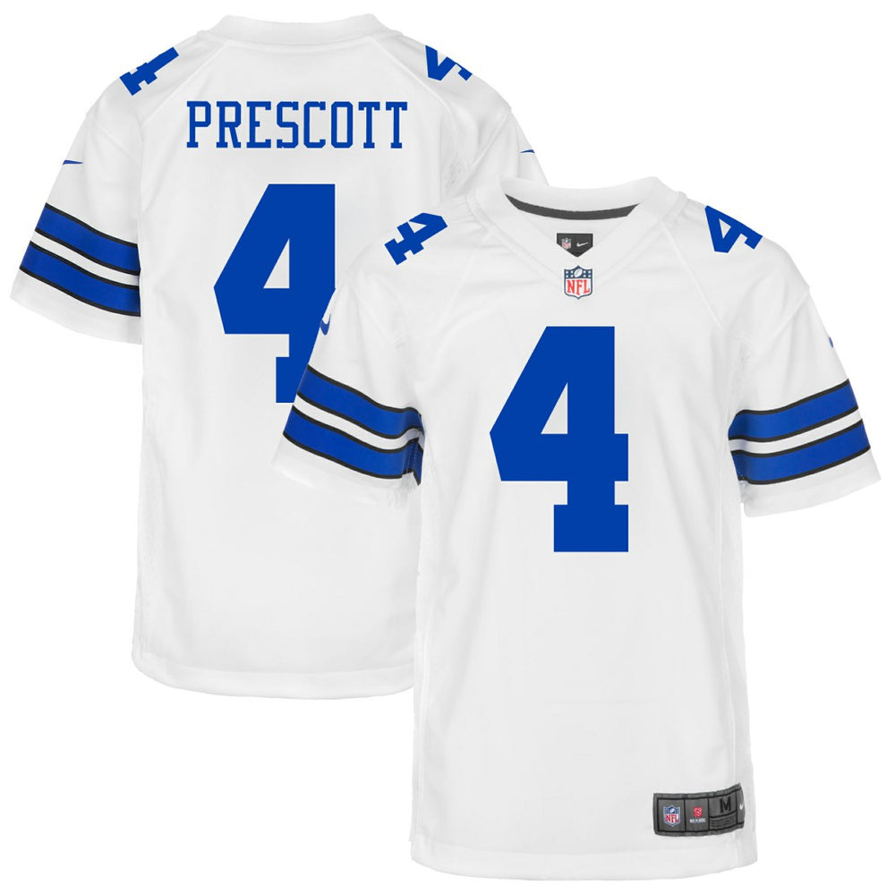 Dak Prescott Dallas Cowboys Youth Game Jersey - White Jerseys