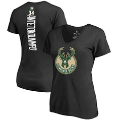 Giannis Antetokounmpo Milwaukee Bucks Women's Backer T-Shirt Black outlet