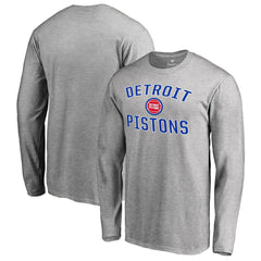 Detroit Pistons Victory Arch Long Sleeve T-Shirt Ash outlet