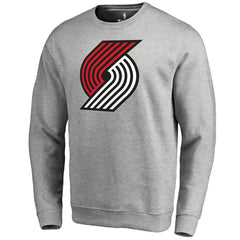 Portland Trail Blazers Primary Logo Sweatshirt Heathered Gray
