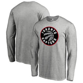 Toronto Raptors Primary Logo Long Sleeve T-Shirt Heather Gray outlet