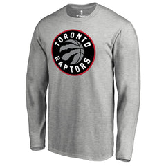 Toronto Raptors Primary Logo Long Sleeve T-Shirt Heather Gray outlet