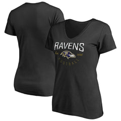 Baltimore Ravens Women's Live For It T-Shirt - Black T-shirts