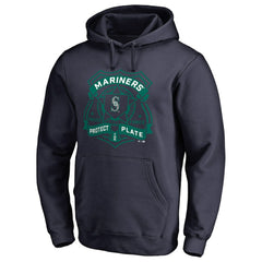 Seattle Mariners Police Badge Pullover Hoodie - Navy Hoodies