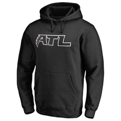 Atlanta Falcons Alternate Logo Pullover Hoodie - Black Hoodies